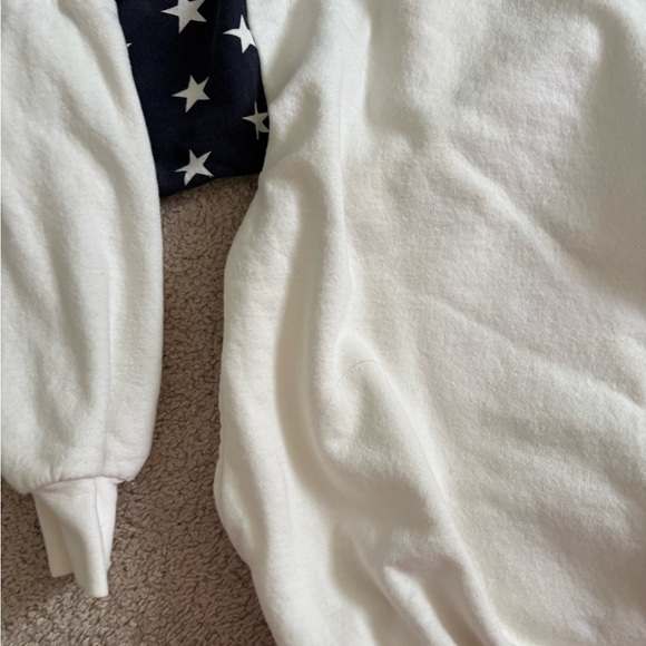 Vtg ESY USA Flag Full Zip Sweatshirt XXL Stars & Stripes Patriotic Jacket - Picture 4 of 9